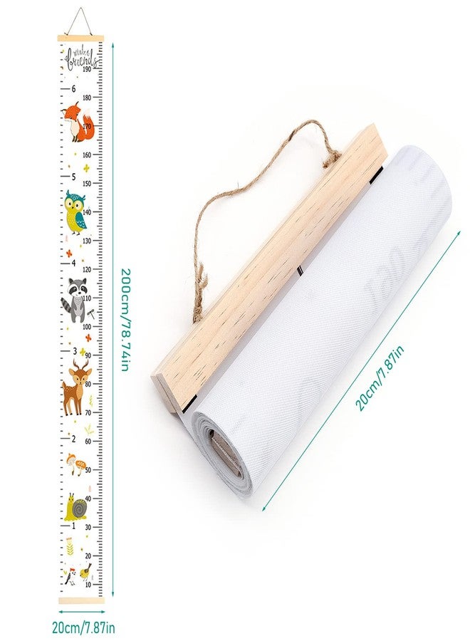 JLNGTHONG Height Chart for Kids, Height Measurement for Wall with Animal Style Child Height Measure Wall Chart Bedroom Nursery Wall Decoration - Image 2